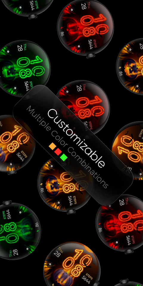 Halloween In Fire – Wear OS screenshot