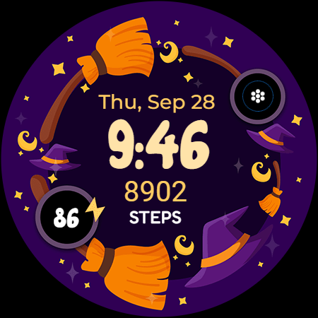 Halloween Cute Frame – Wear OS screenshot