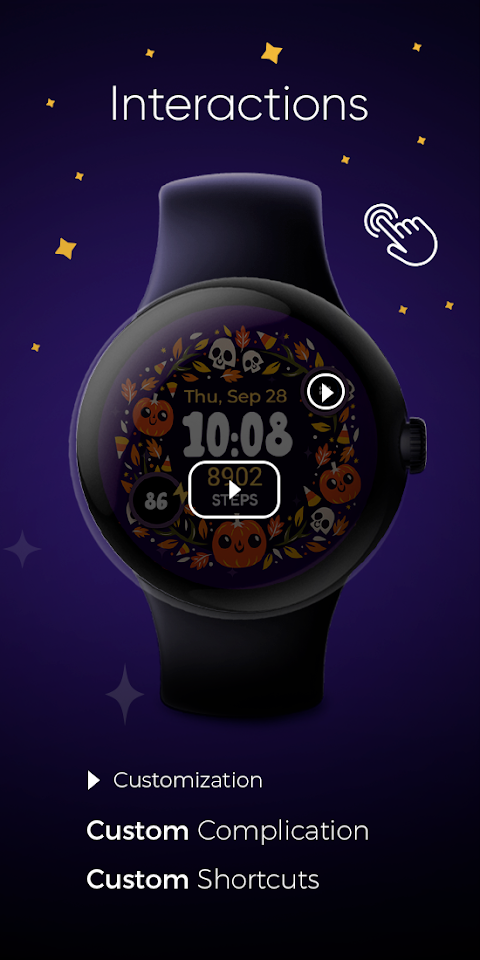 Halloween Cute Frame – Wear OS screenshot