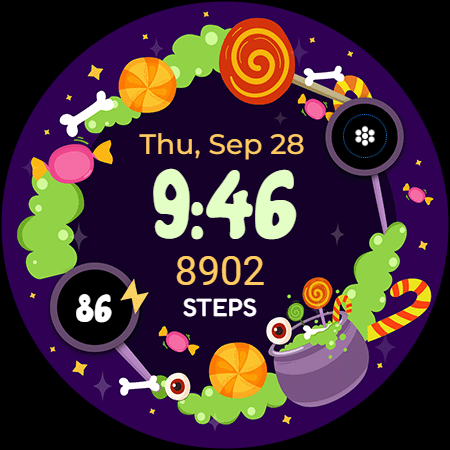 Halloween Cute Frame – Wear OS screenshot