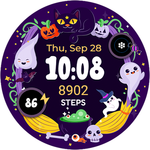 Halloween Cute Frame – Wear OS screenshot