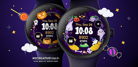 Halloween Cute Frame – Wear OS screenshot