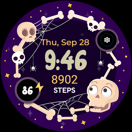 Halloween Cute Frame – Wear OS screenshot