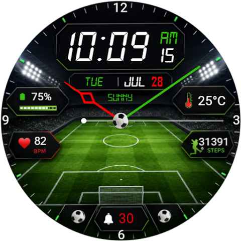 Goal Face Cup 26 Watch Face screenshot