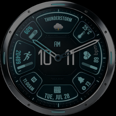 Futuristic Face X02 Watch Face screenshot