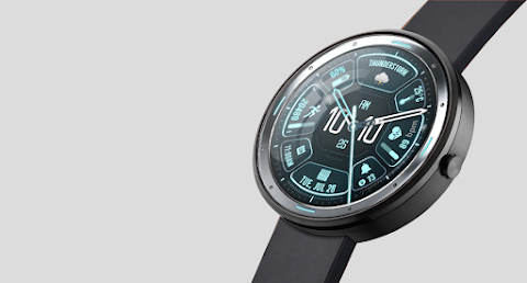 Futuristic Face X02 Watch Face screenshot