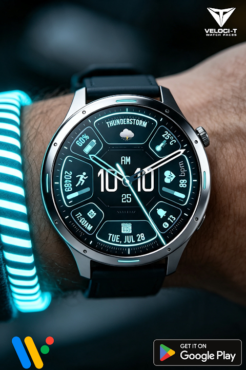 Futuristic Face X02 Watch Face screenshot