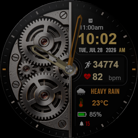 Two Face D2 Watch Face screenshot