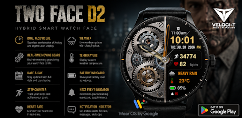 Two Face D2 Watch Face screenshot