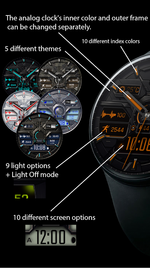 VJ-BEYOND HYBRİD WATCH FACE screenshot