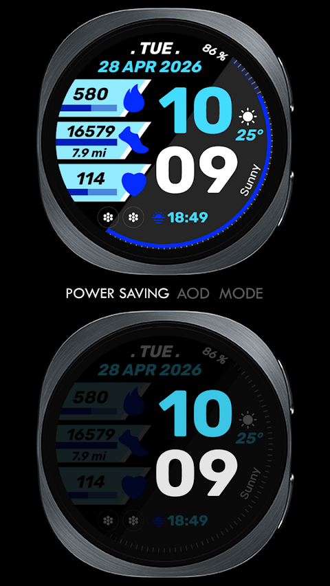 Active Edge Watch Face screenshot