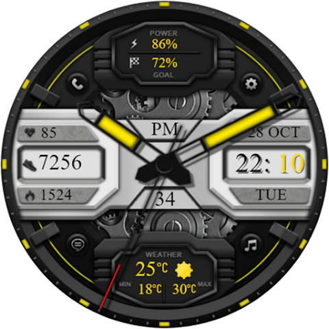 CallWheen Hybrid Watch Face screenshot