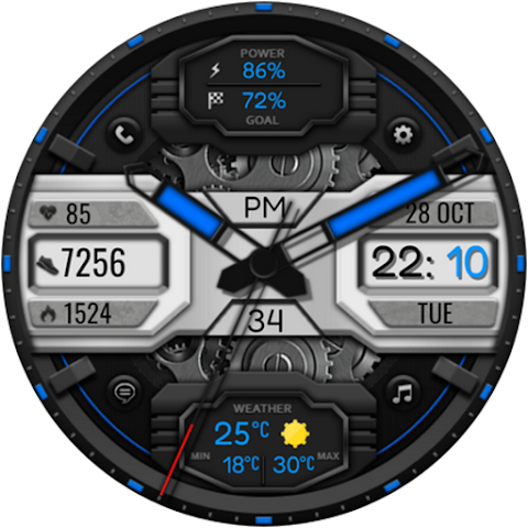 CallWheen Hybrid Watch Face screenshot