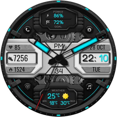 CallWheen Hybrid Watch Face screenshot
