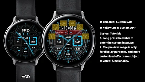 Fluorescence Clock ZKin Watch screenshot