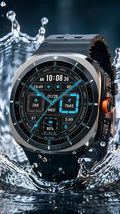 Fluorescence Clock ZKin Watch screenshot