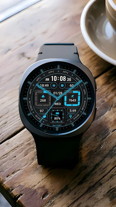 Fluorescence Clock ZKin Watch screenshot