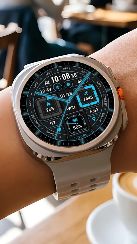 Fluorescence Clock ZKin Watch screenshot