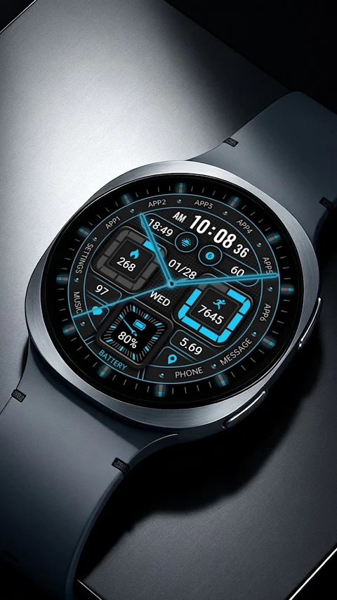 Fluorescence Clock ZKin Watch screenshot