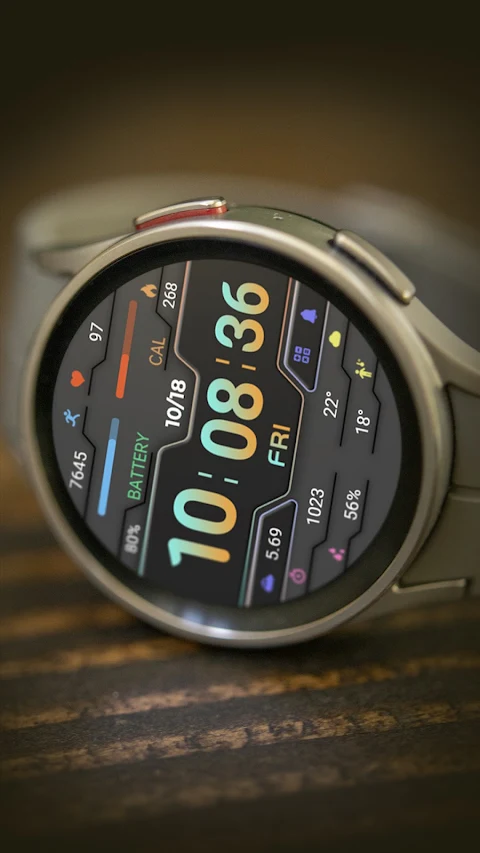 ZKin Watch Gray Dark Blocks screenshot