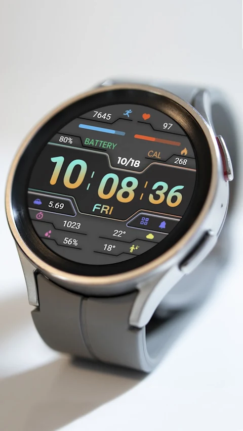 ZKin Watch Gray Dark Blocks screenshot
