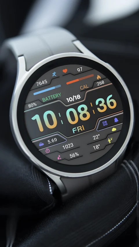 ZKin Watch Gray Dark Blocks screenshot