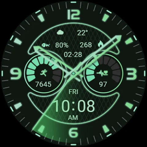 ZKin Watch Green Light Quartz screenshot