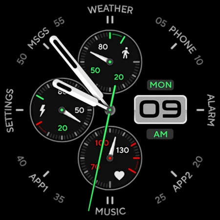 Motion 0x Watch Face screenshot