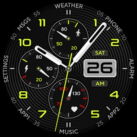 Motion 0x Watch Face screenshot