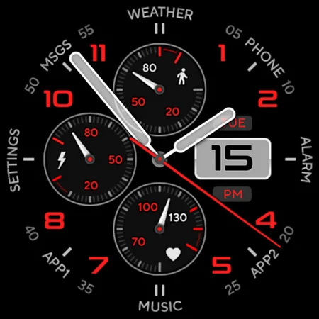 Motion 0x Watch Face screenshot