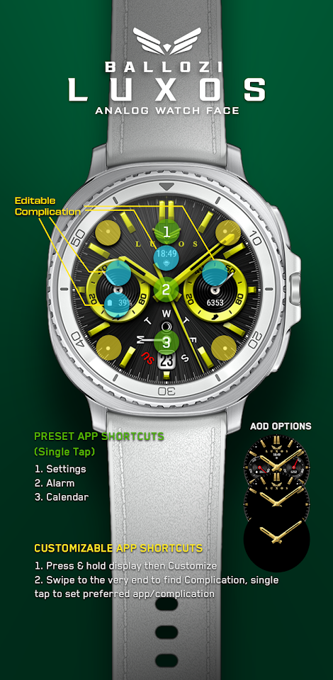 Ballozi LUXOS Watch Face screenshot