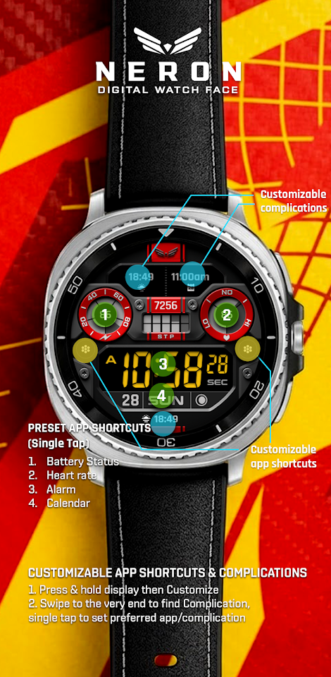 BLZ NERON – Digital Watch Face screenshot