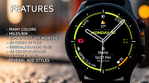 Analog & Digital watch face screenshot