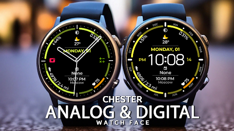 Analog & Digital watch face screenshot