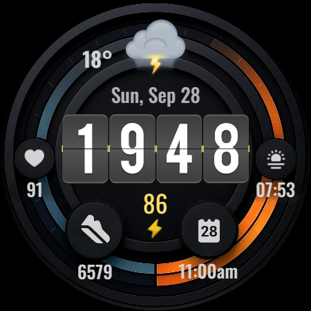 Digital watchface D21 screenshot