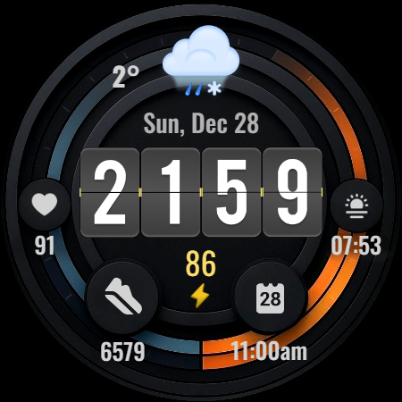 Digital watchface D21 screenshot