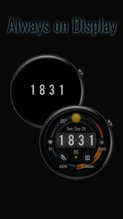 Digital watchface D21 screenshot