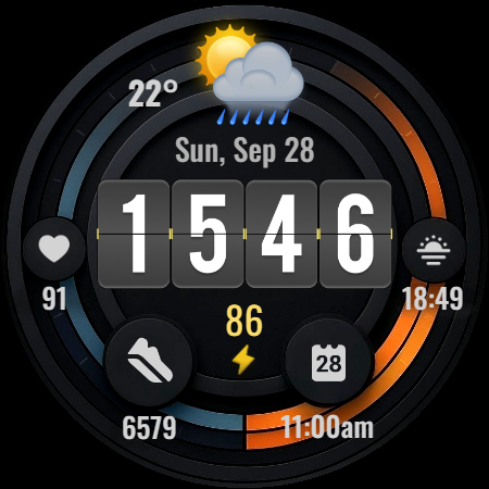 Digital watchface D21 screenshot
