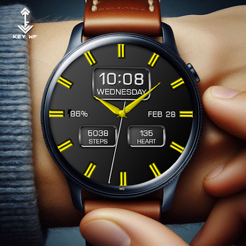 Key WF08 Analogue Watch Face screenshot