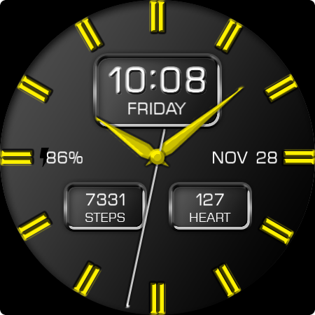 Key WF08 Analogue Watch Face screenshot