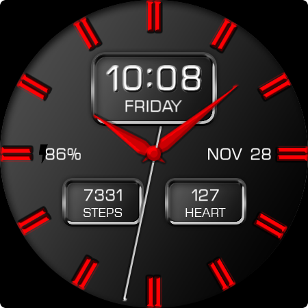 Key WF08 Analogue Watch Face screenshot