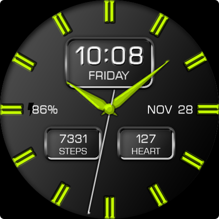 Key WF08 Analogue Watch Face screenshot