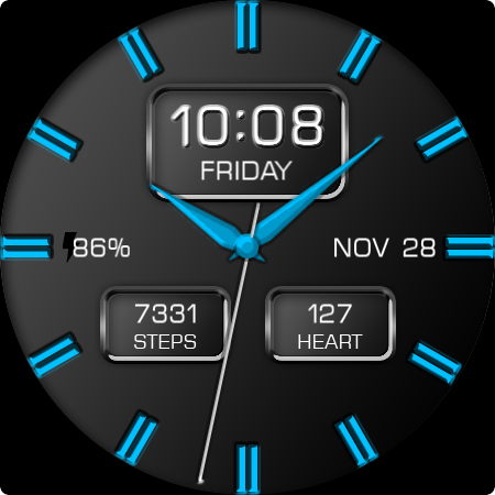 Key WF08 Analogue Watch Face screenshot