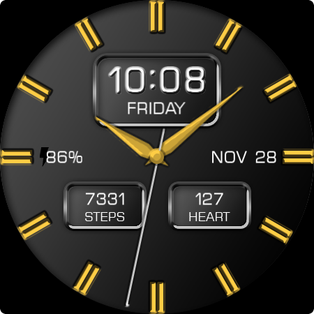 Key WF08 Analogue Watch Face screenshot