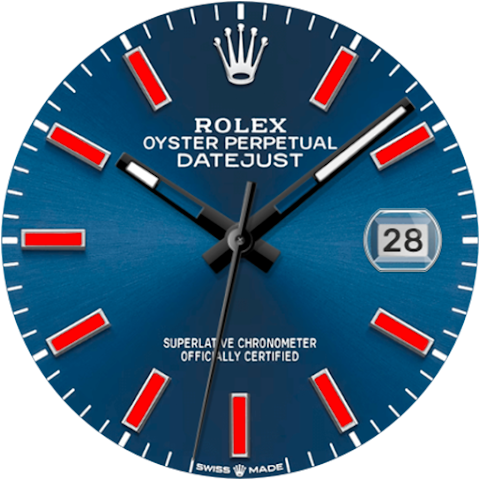Analog Rolex JUST Watch Face screenshot