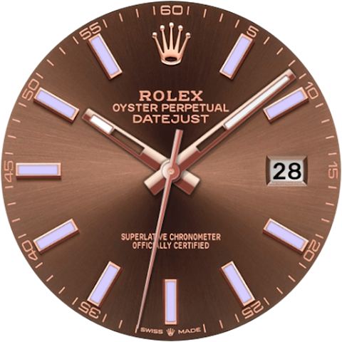 Analog Rolex JUST Watch Face screenshot