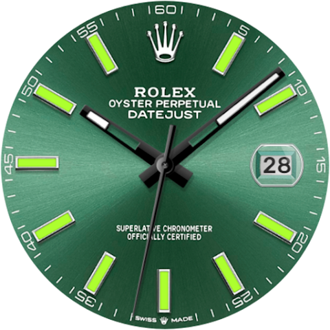 Analog Rolex JUST Watch Face screenshot