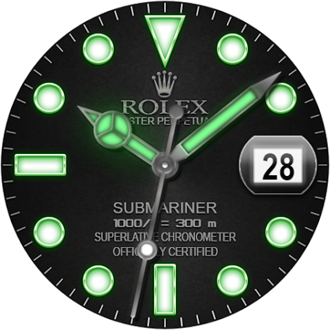 Analog Rolex Royal Watch face screenshot