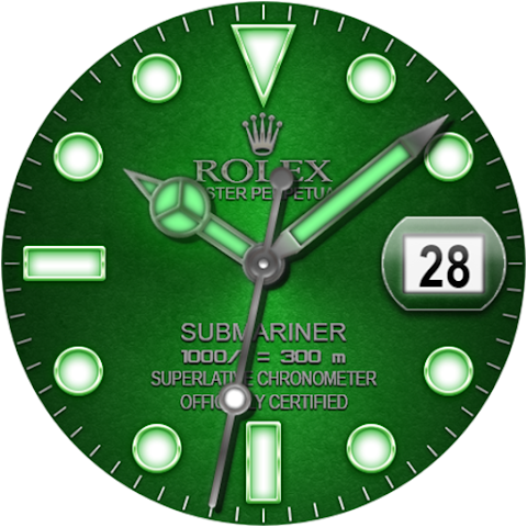 Analog Rolex Royal Watch face screenshot