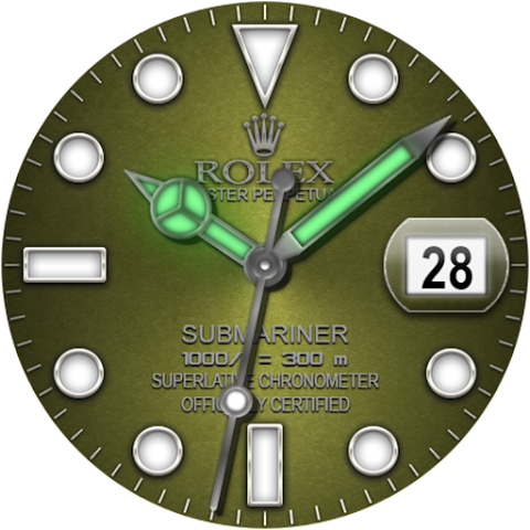 Analog Rolex Royal Watch face screenshot